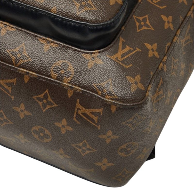 Louis Vuitton Monogram Macassar Josh Backpack Brown Leather — view 4