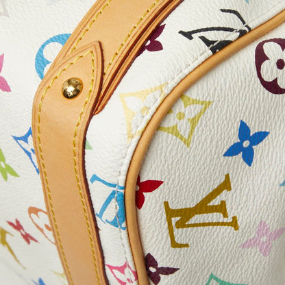 Louis Vuitton Monogram Multicolor Priscilla Handbag Blanc White Leather — view 8