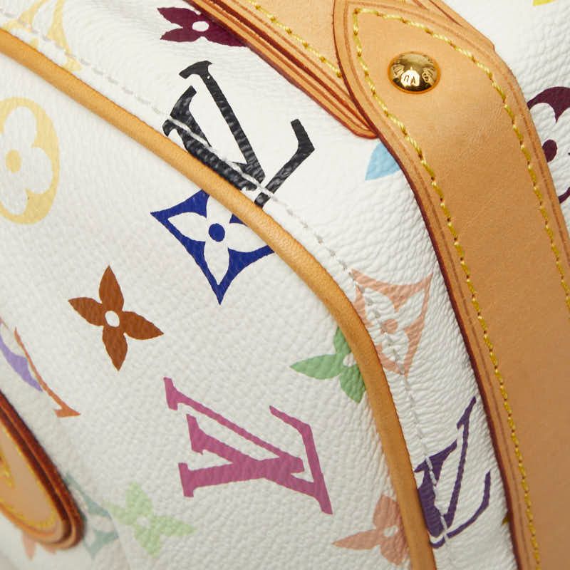 Louis Vuitton Monogram Multicolor Priscilla Handbag Blanc White Leather — view 5