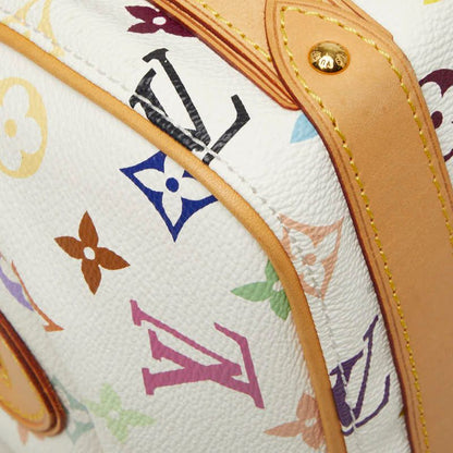 Louis Vuitton Monogram Multicolor Priscilla Handbag Blanc White Leather — view 5