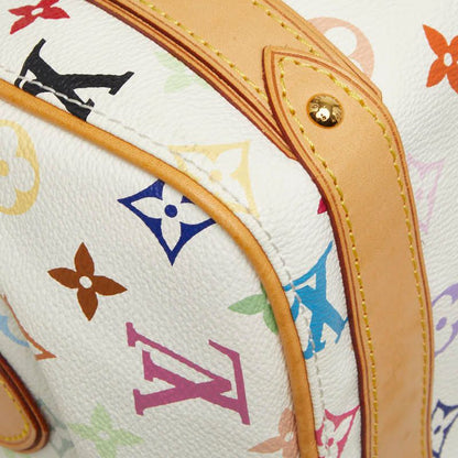 Louis Vuitton Monogram Multicolor Priscilla Handbag Blanc White Leather — view 7