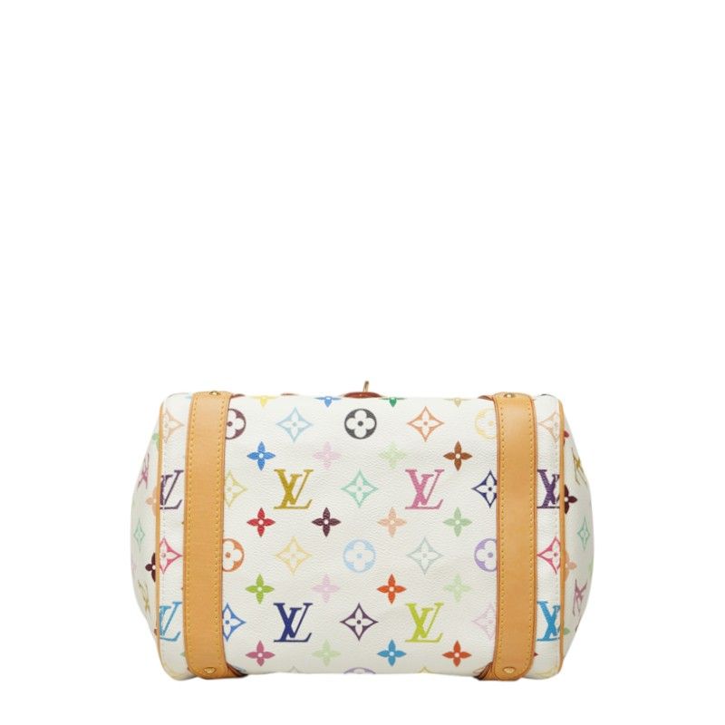 Louis Vuitton Monogram Multicolor Priscilla Handbag Blanc White Leather — view 3