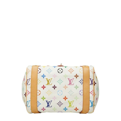 Louis Vuitton Monogram Multicolor Priscilla Handbag Blanc White Leather — view 3