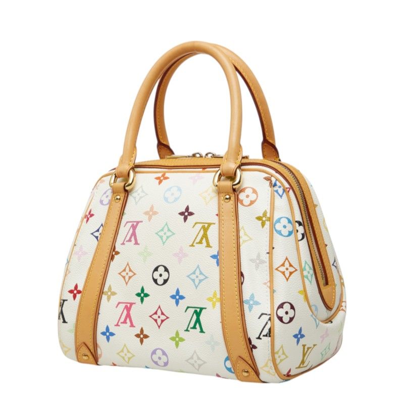 Louis Vuitton Monogram Multicolor Priscilla Handbag Blanc White Leather — view 2