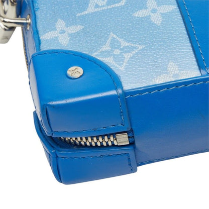 Louis Vuitton Monogram Clouds Soft Trunk Wallet Round Zip Shoulder Bag Blue — view 5