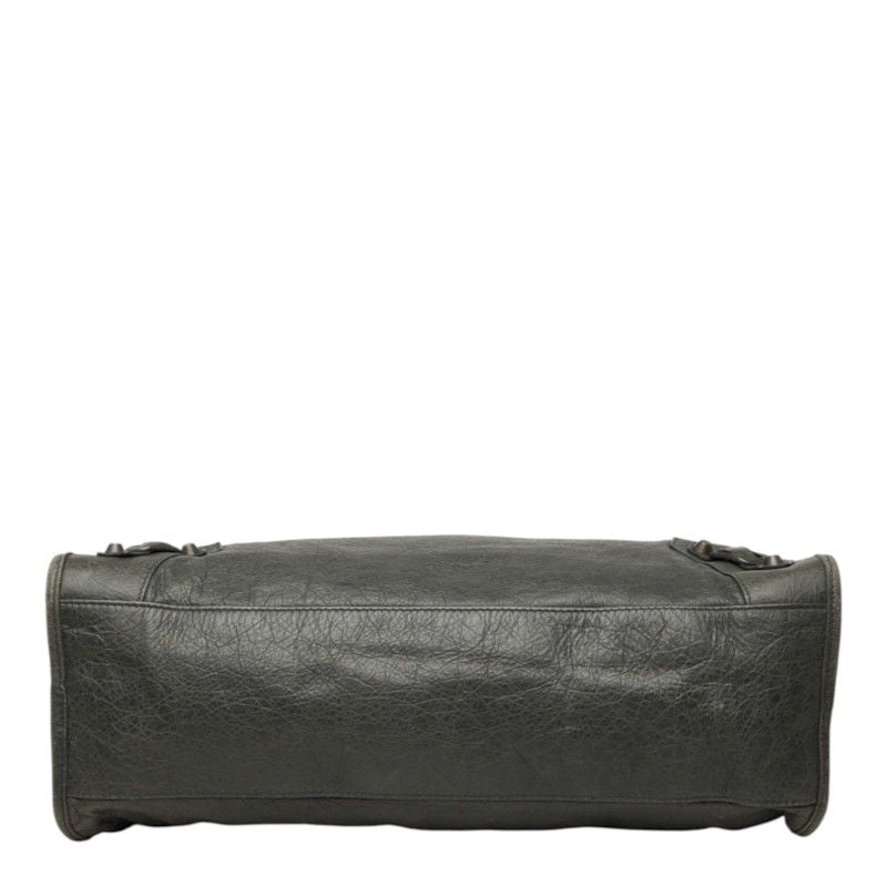 Balenciaga the City 2-Way Shoulder Bag Green Leather — view 3