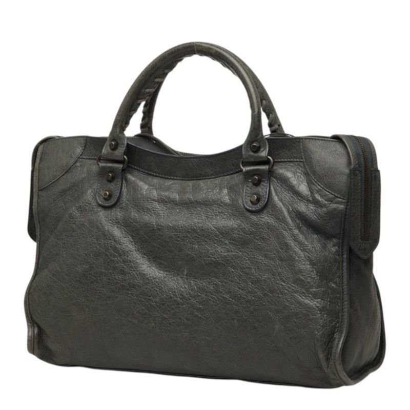 Balenciaga the City 2-Way Shoulder Bag Green Leather — view 2
