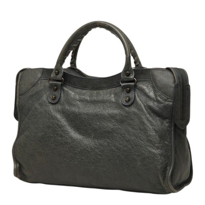 Balenciaga the City 2-Way Shoulder Bag Green Leather — view 2