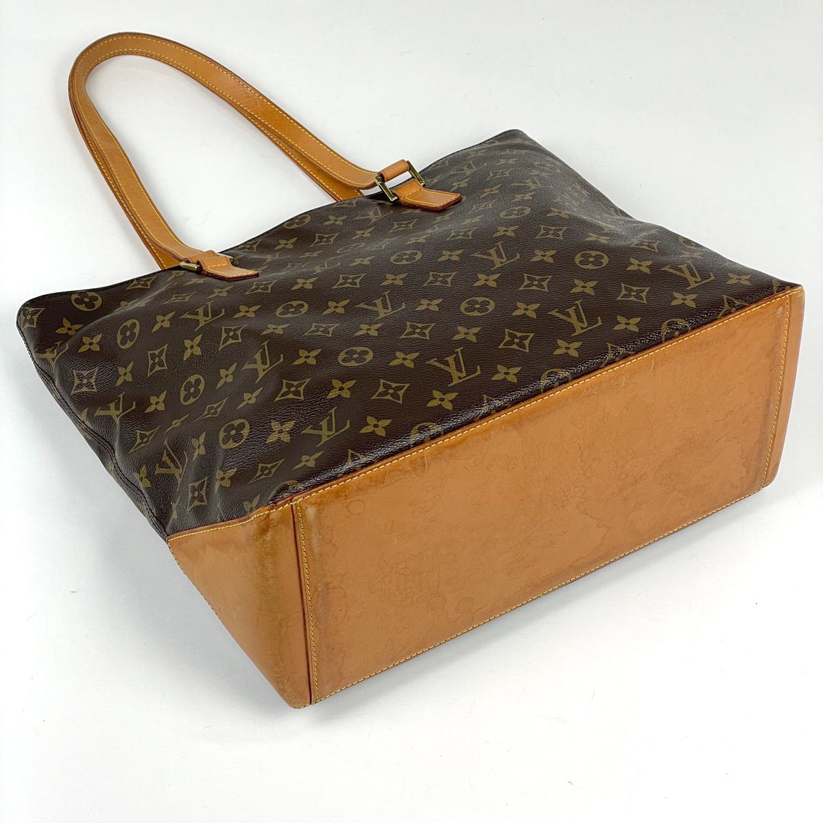 Louis Vuitton Cabas Mezzo Tote Shoulder Bag Monogram Brown — view 2