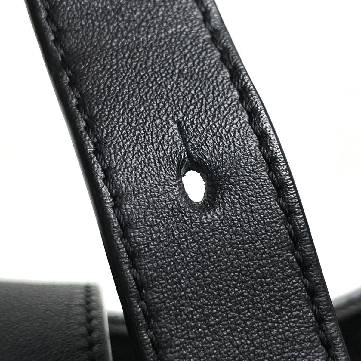 Loewe Tote Bag Anagram Buckle Horizontal Leather Black — view 7