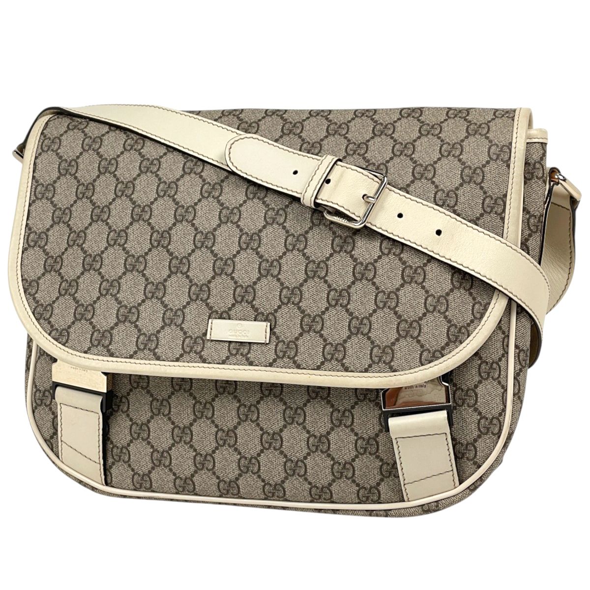 Gucci Shoulder Bag GG Pattern Beige Ivory