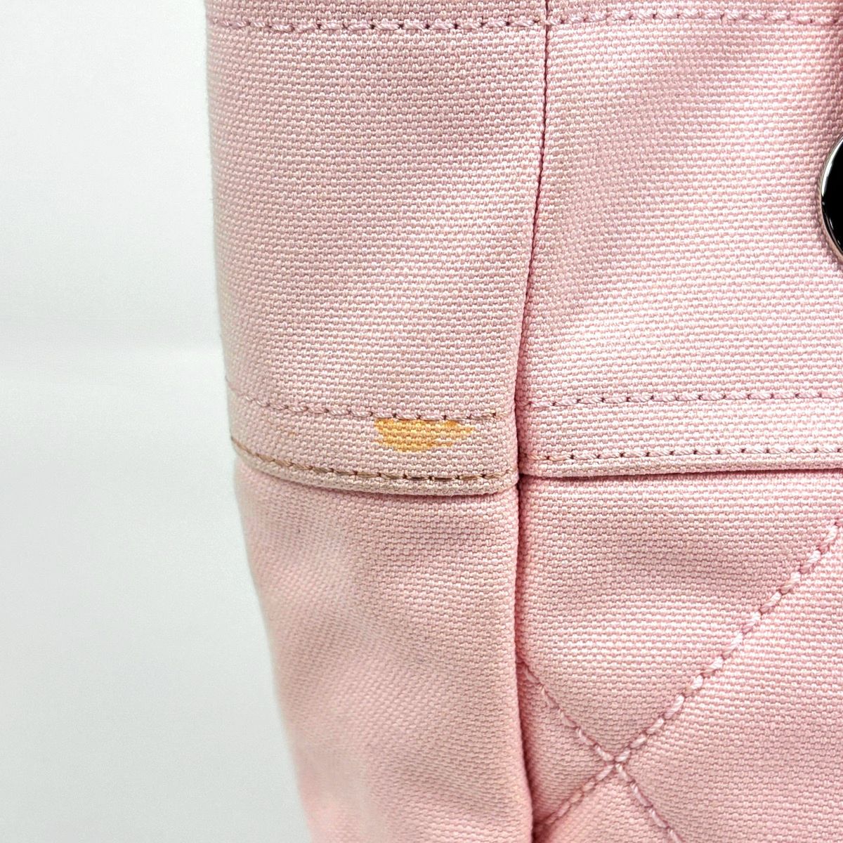Chanel Tote Bag Paris Biarritz PM CC Logo Canvas Pink — view 4