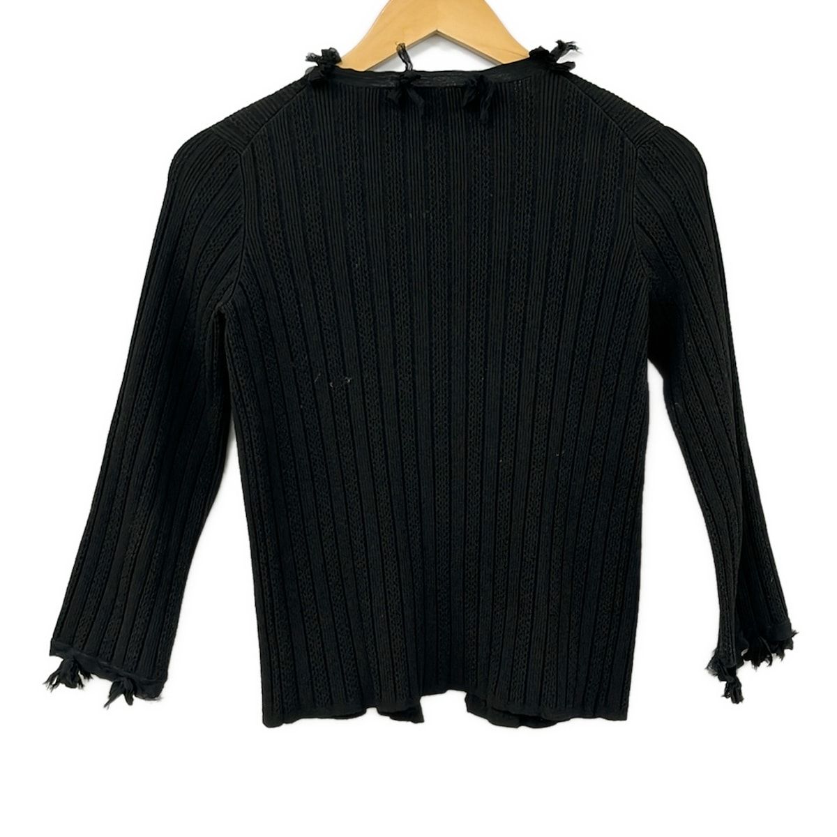Chanel Cardigan M Black Long Sleeve 38 — view 2