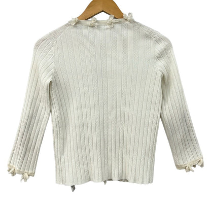 Chanel Cardigan M Ivory Long Sleeve 38 — view 2