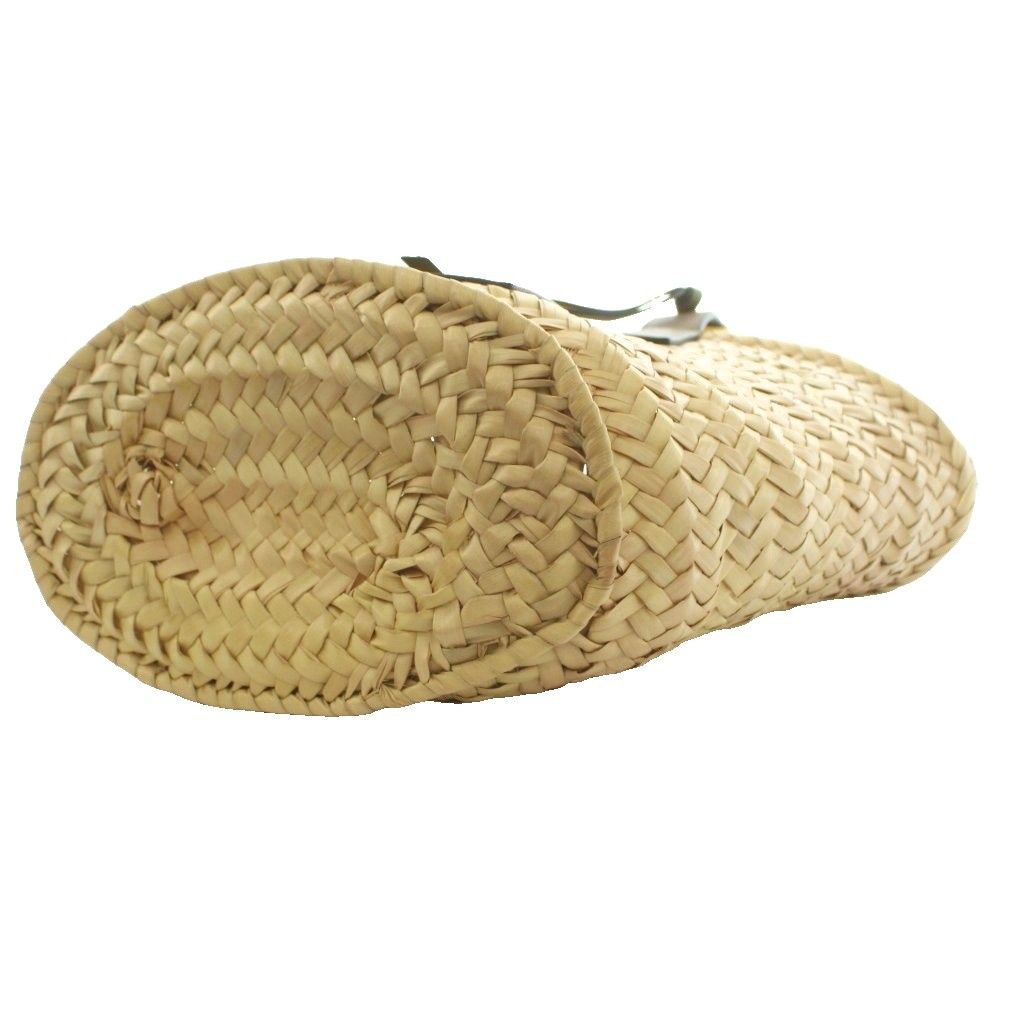 Loewe Anagram Basket Bag Small Bag Hand Palm Leaf Leather Beige Khaki — view 4