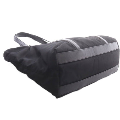 Prada Tessuto Triangular Plate Tote Bag Black — view 5