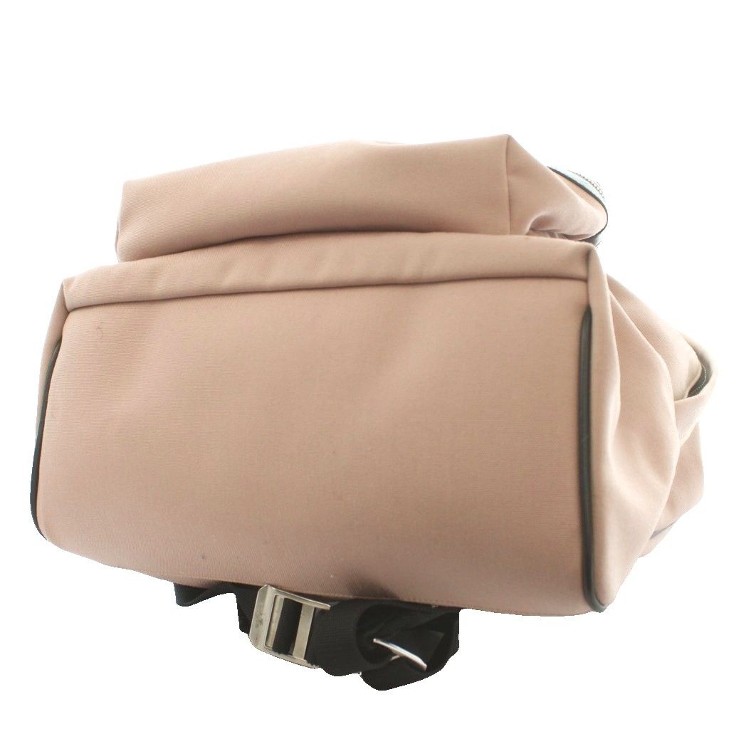 Saint Laurent Paris Leather Trim Backpack Canvas Pink Black — view 4