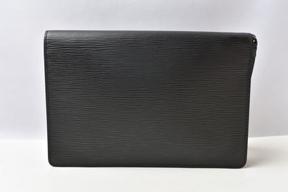 Louis Vuitton Clutch Vintage Epi Pochette Series Dragonne Noir Black — view 3