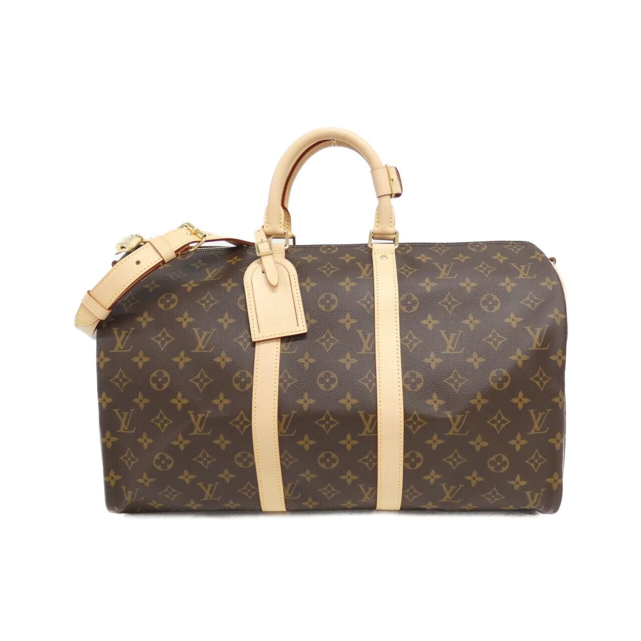 Louis Vuitton Monogram Keepall Bandouliere 45 Boston Bag