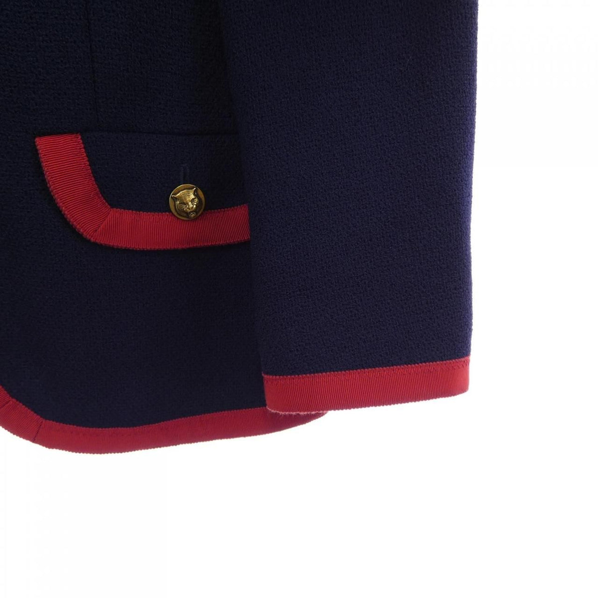 Gucci Collarless Jacket Navy — view 7