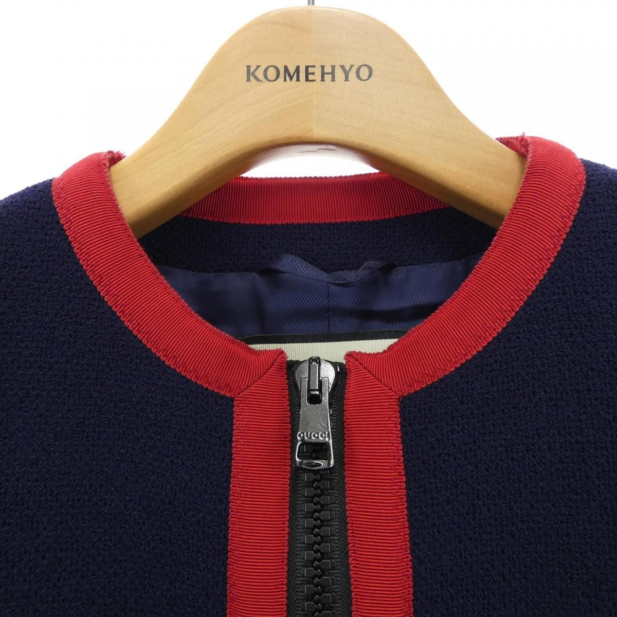 Gucci Collarless Jacket Navy — view 6