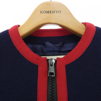 Gucci Collarless Jacket Navy — view 6