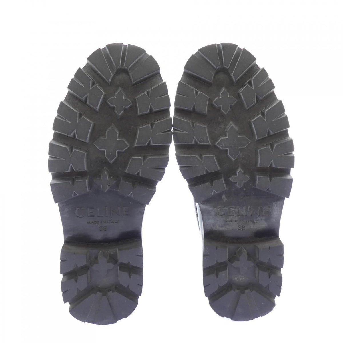 Celine Margaret Loafers Shoes with Triomphe Chain — view 4
