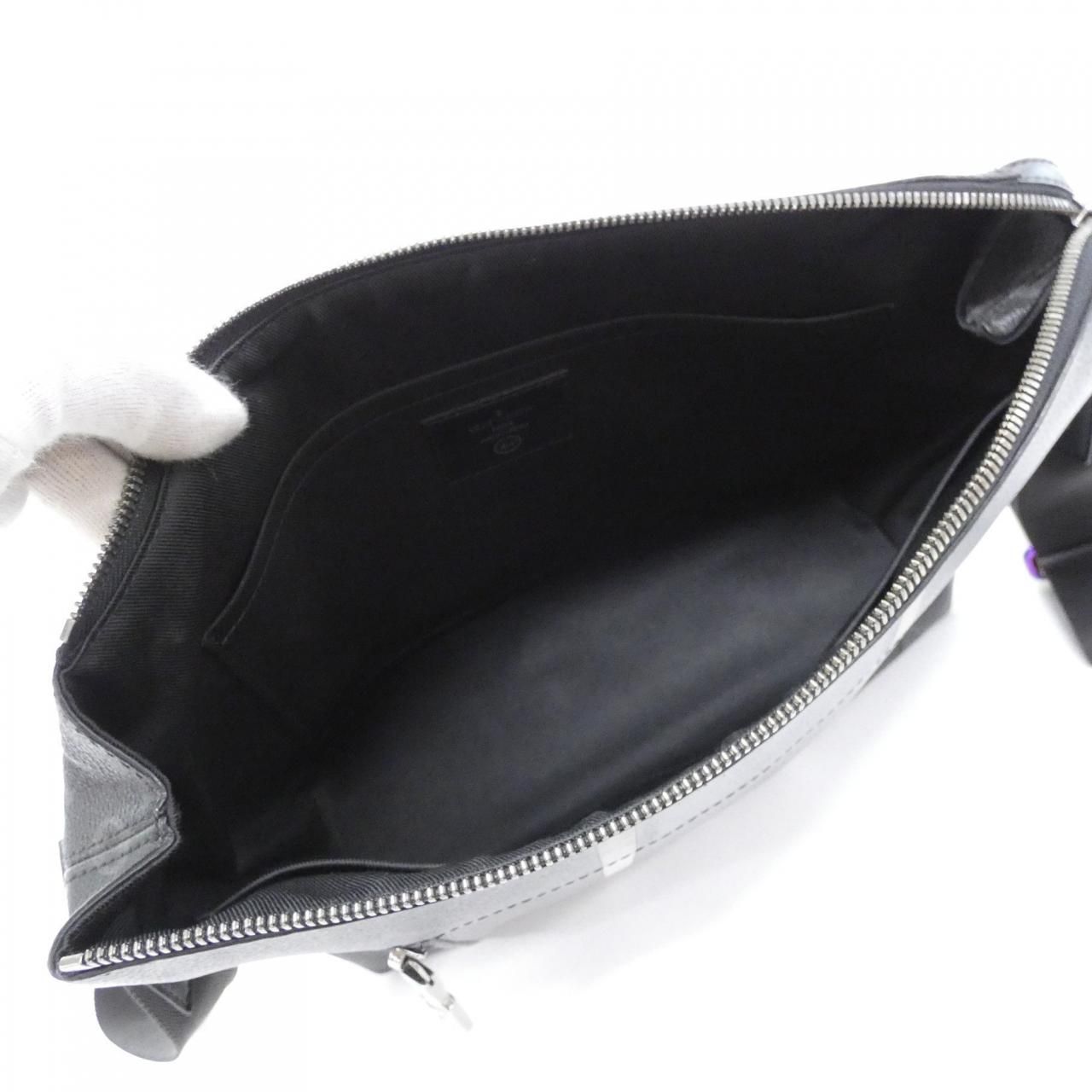 Louis Vuitton Monogram Eclipse Flash Apollo Messenger PM Shoulder Bag — view 7