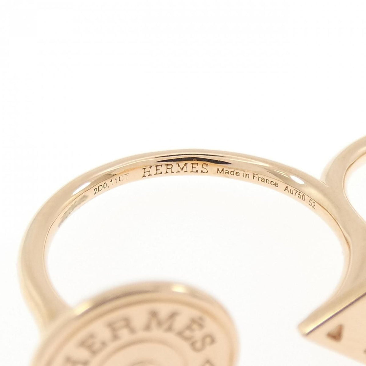 Hermes Diamond Ring Gold — view 4