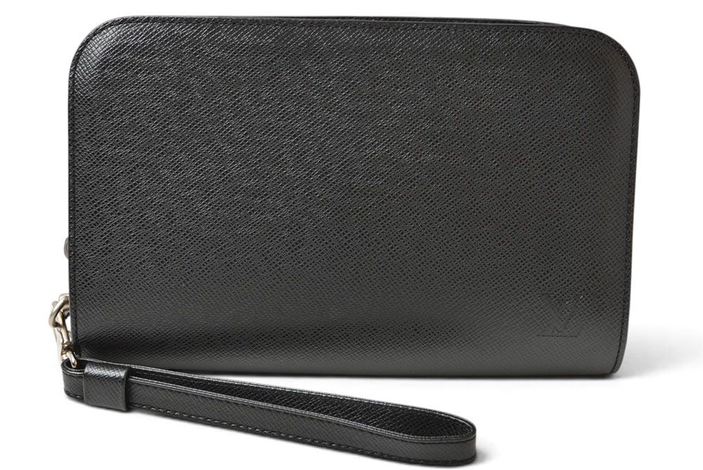 Louis Vuitton Clutch Baikal Taiga Ardoise Black