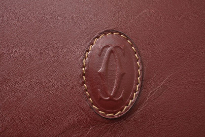 Cartier Clutch Must de Cartier Vintage Leather Bordeaux — view 2