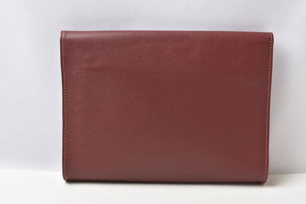 Cartier Clutch Must de Cartier Vintage Leather Bordeaux — view 5