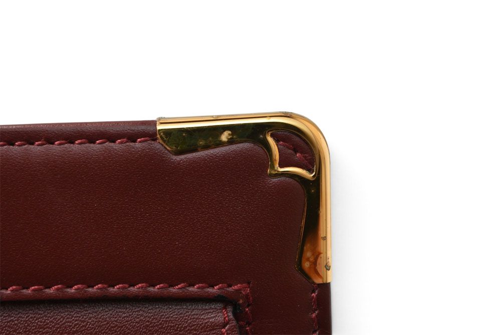 Cartier Clutch Must Line Vintage Leather Bordeaux — view 3