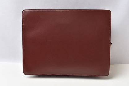 Cartier Clutch Must Line Vintage Leather Bordeaux — view 4