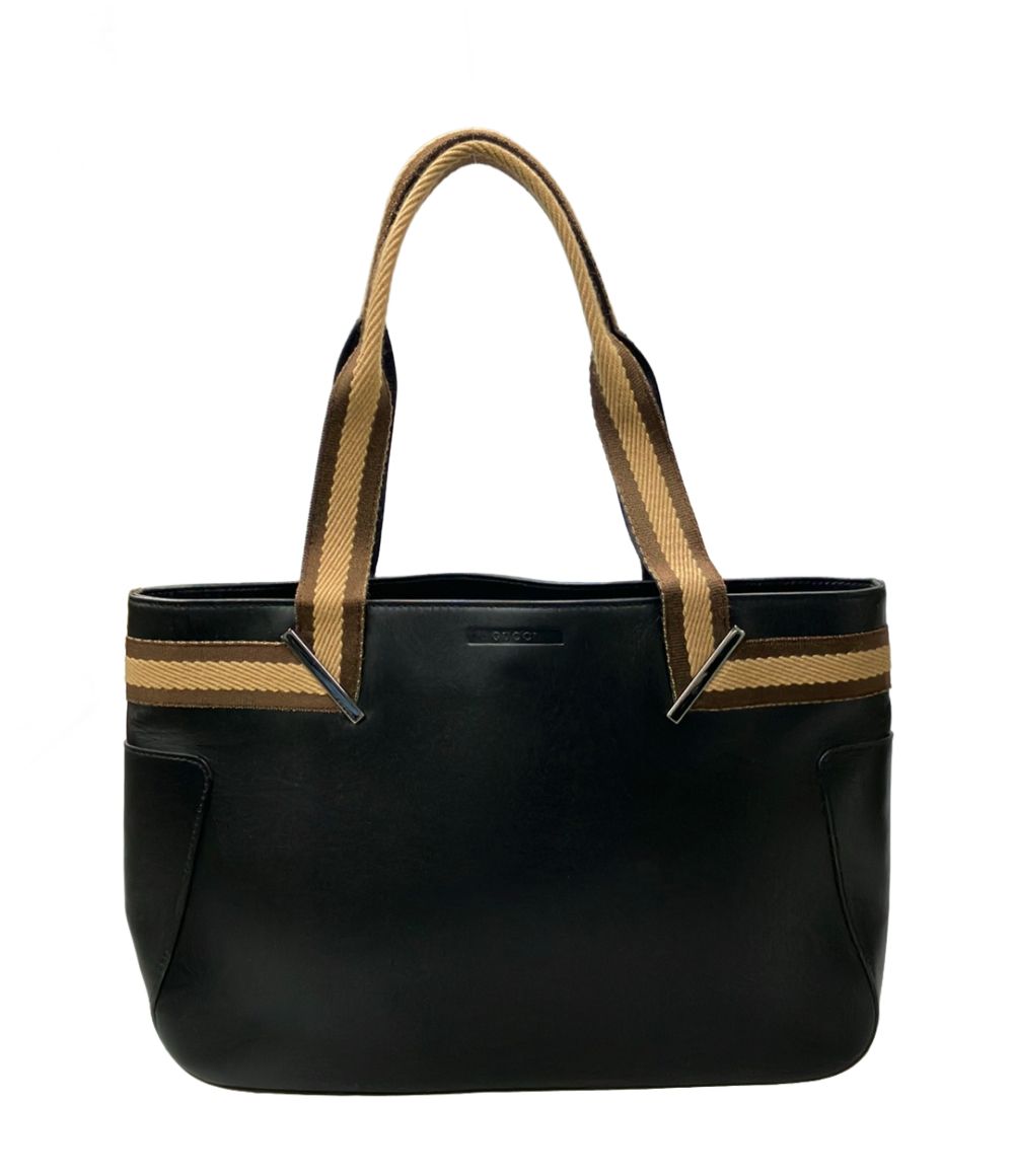 Gucci Tote Bag Leather Black