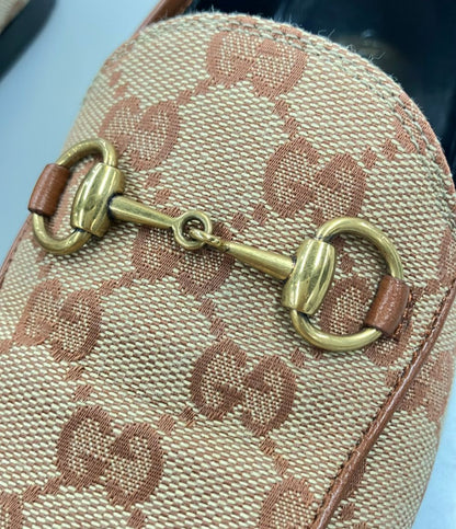 Gucci Horsebit Loafers GG Canvas Jordaan — view 6