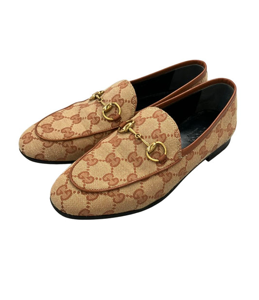 Gucci Horsebit Loafers GG Canvas Jordaan
