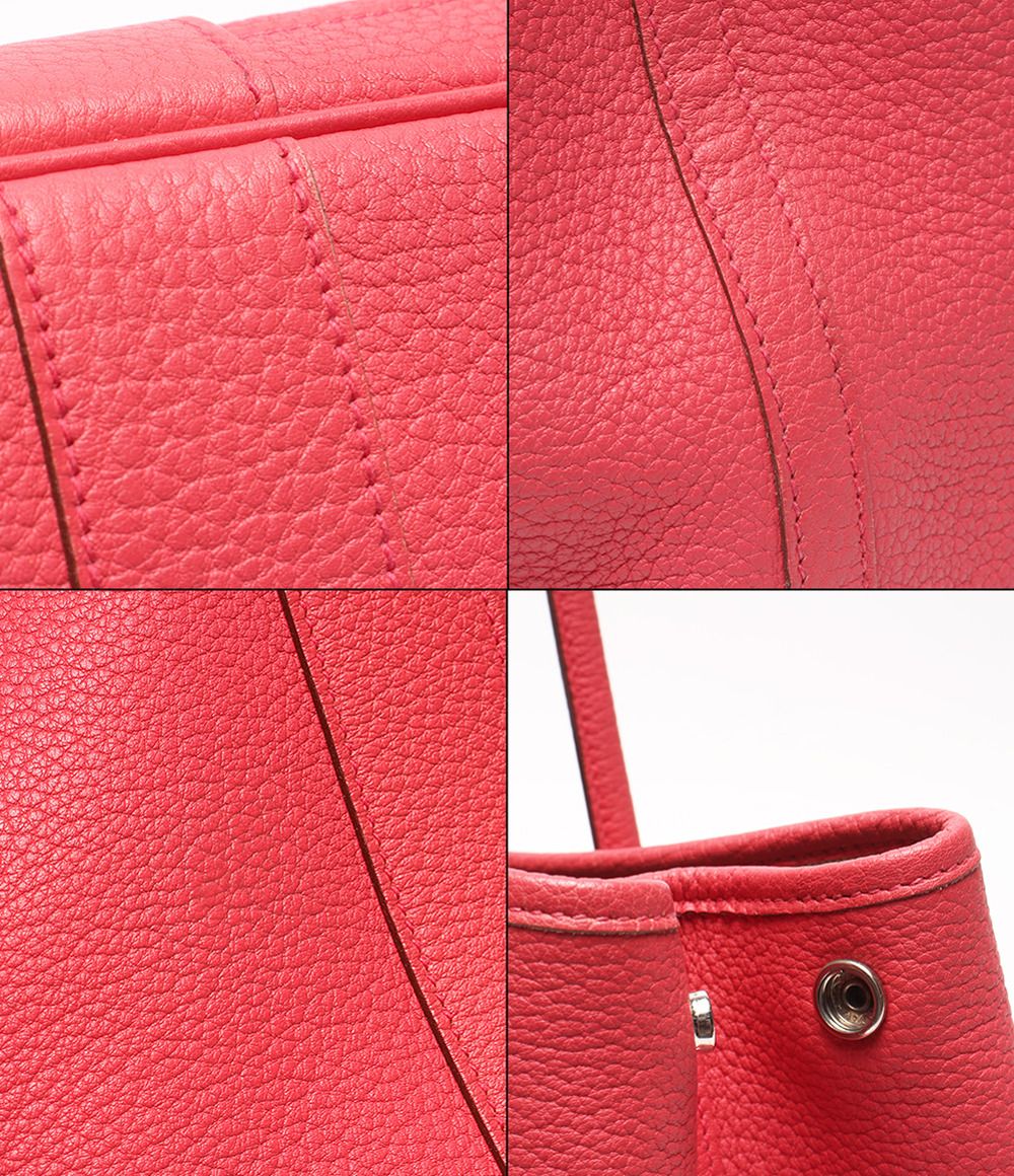 Hermes Tote Bag Silver Taurillon Clemence Garden Party PM — view 8