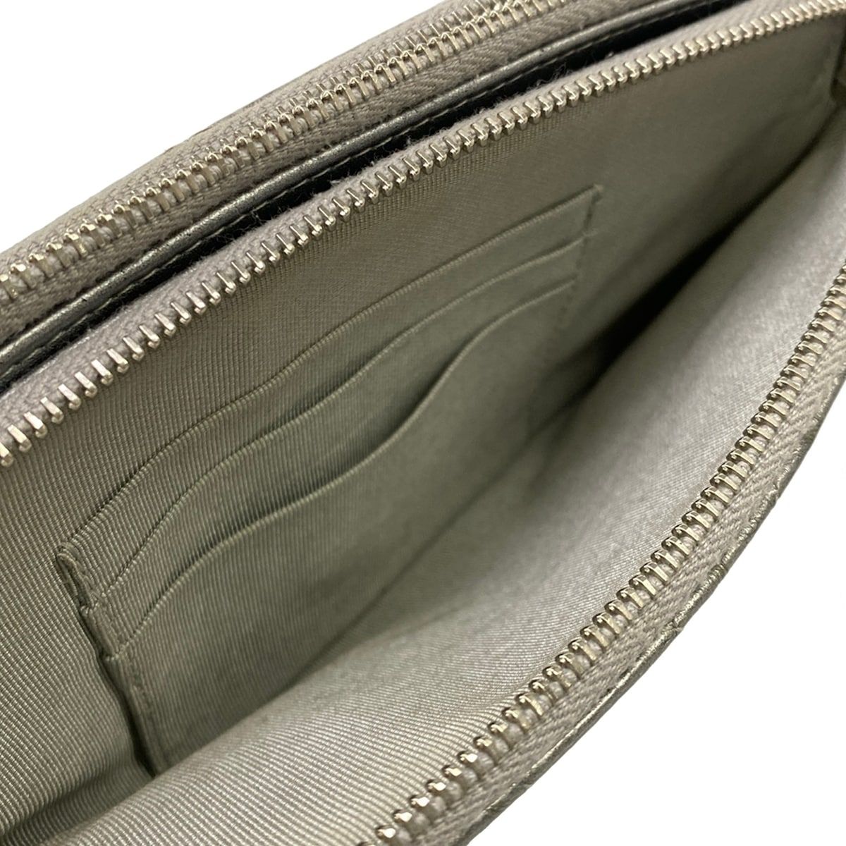 Chanel Wallet Stitch Silver Chain Vinyl Coating Leather Shoulder Bag — view 5