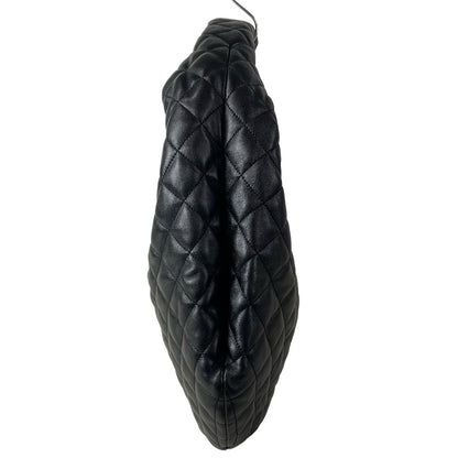 Saint Laurent Paris Handbag Icare Hobo Black Quilted Leather — view 4