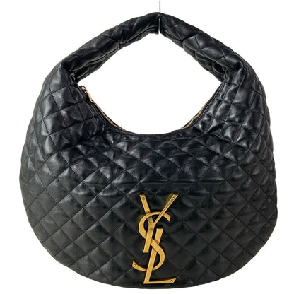 Saint Laurent Paris Handbag Icare Hobo Black Quilted Leather