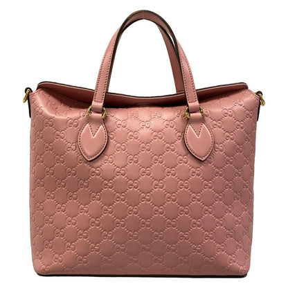 Gucci Handbag Guccissima Line Pink Leather