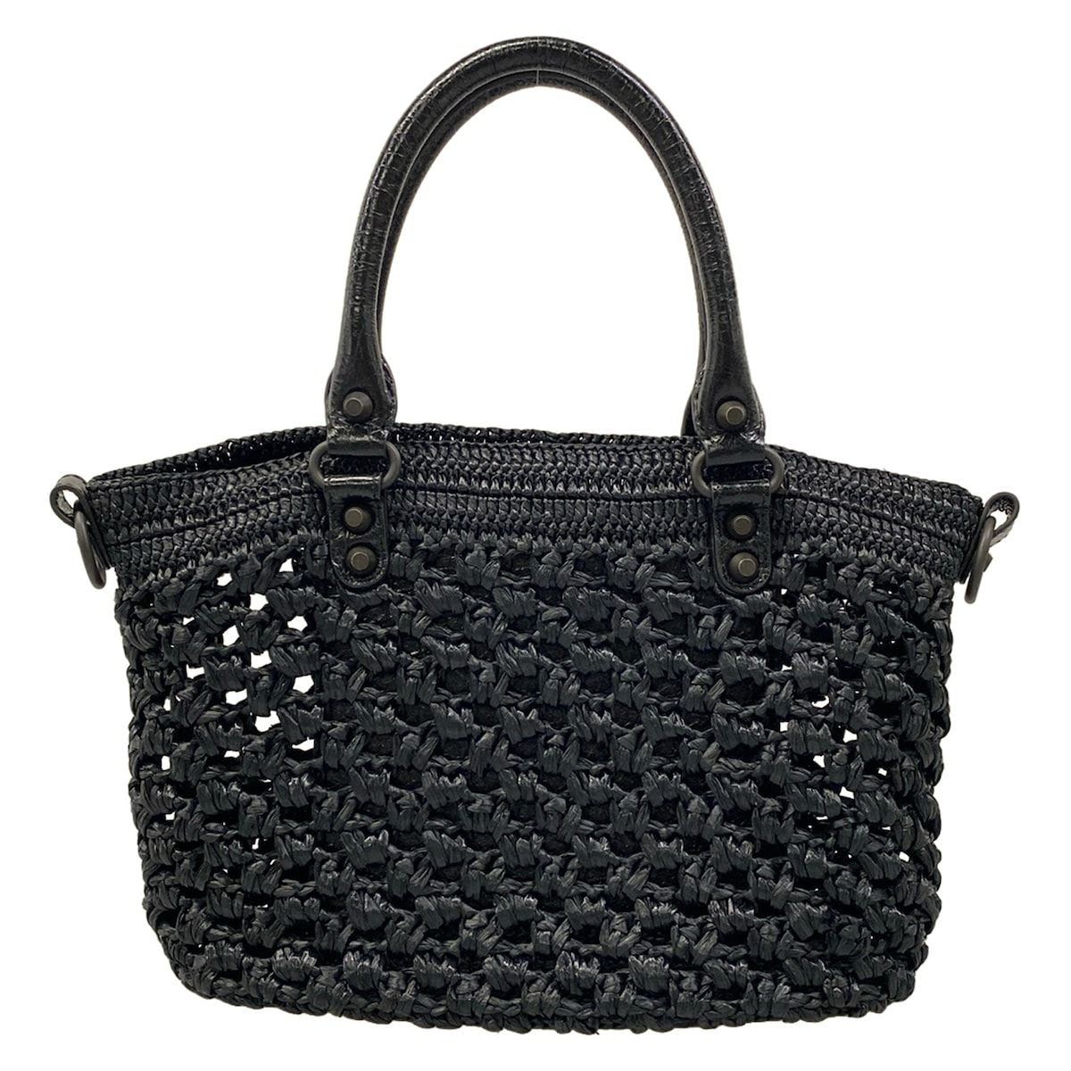 Balenciaga Tote Bag le City Basket Small Black Leather — view 3