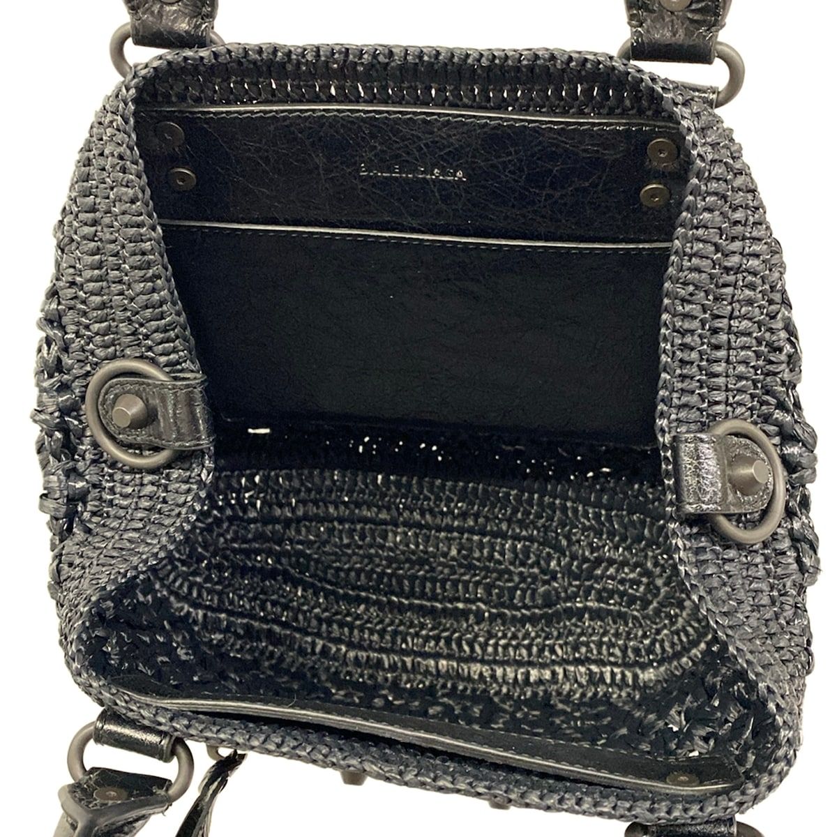 Balenciaga Tote Bag le City Basket Small Black Leather — view 7