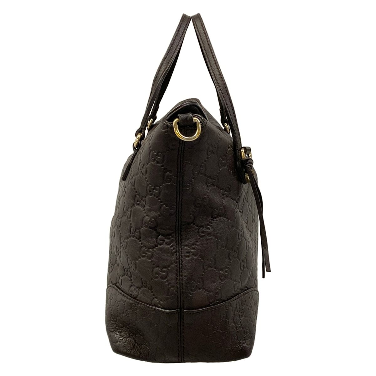 Gucci Handbag Breeguccissima Line Dark Brown Leather — view 2