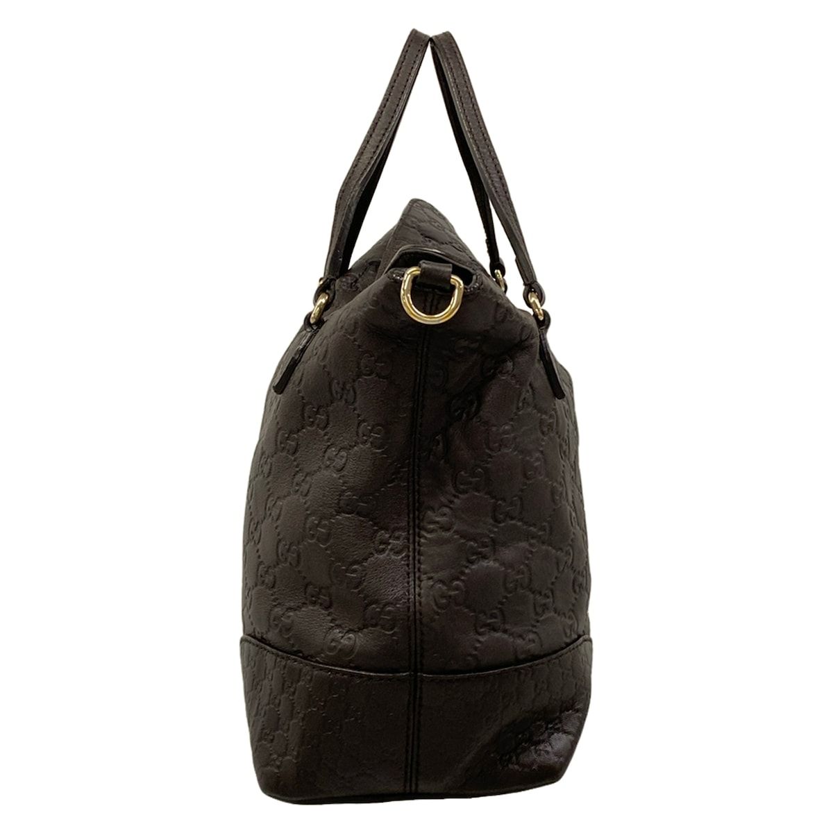 Gucci Handbag Breeguccissima Line Dark Brown Leather — view 4