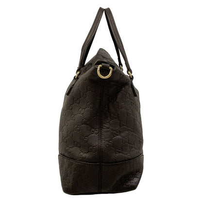 Gucci Handbag Breeguccissima Line Dark Brown Leather — view 4