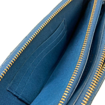 Chanel Wallet Quilted Blue Chain Gold Removable Lambskin Shoulder Bag — view 4