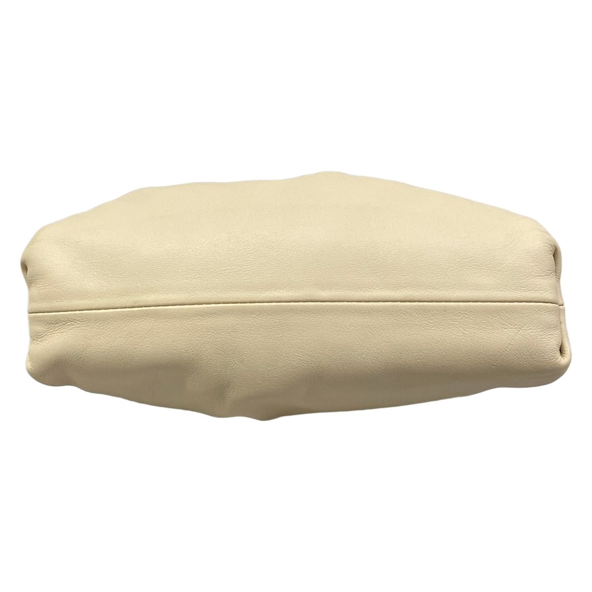 Bottega Veneta Shoulder Bag the Pouch Ivory Kiss Lock Leather — view 5