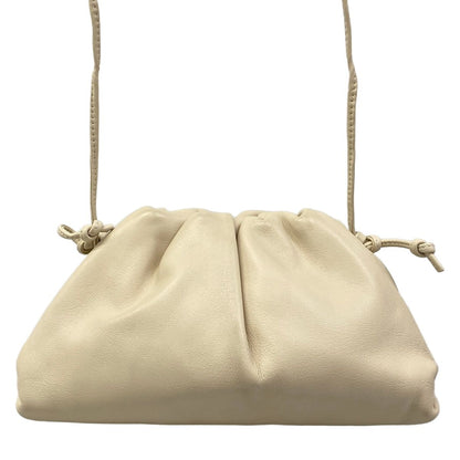 Bottega Veneta Shoulder Bag the Pouch Ivory Kiss Lock Leather — view 3